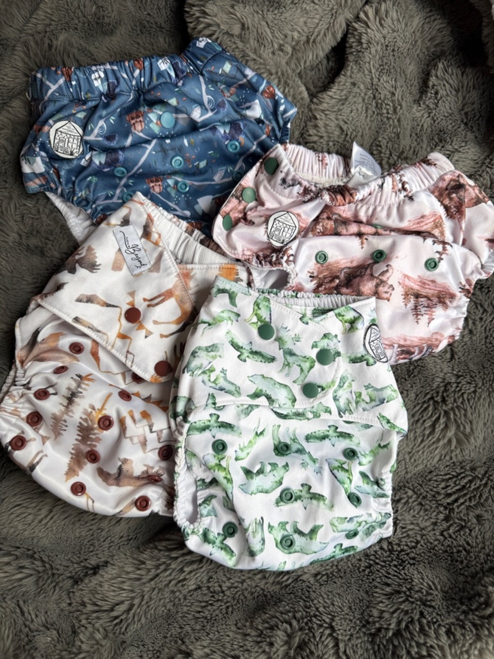 Multiple Size Bundle of Pocket Cloth Diapers/Pullups